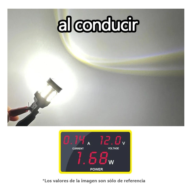 2 Focos Led T25 3157 3057 P27/7w Dual Color Cuarto