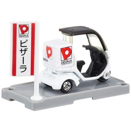 Takara Tomy Tomica No. 99 Pizzara Delivery Bike (Box), Mini Car, Toy, Ages 3 and Up, Boxed, Pass Toy Safety Standards, ST Mark Certified, TOMICA TAKARA TOMY