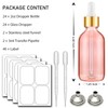 Bumobum 2 oz Dropper Bottle, 24 Pack Pink Glass Eye