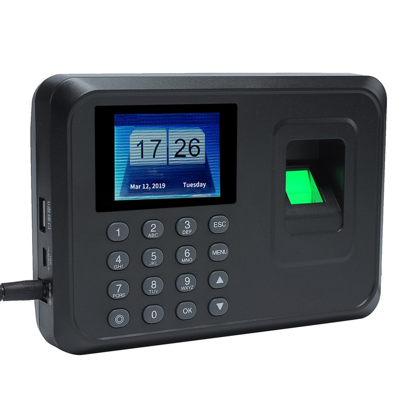 Intelligent Biometric Fingerprint Password Attendance Machine Employee Checking-in Recorder 2.4