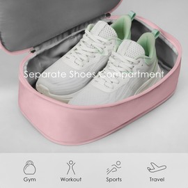 Uselike Gym Backpack for Women Small Gym bag with Expandable Shoe Compartment Waterproof Travel Backpack 26L