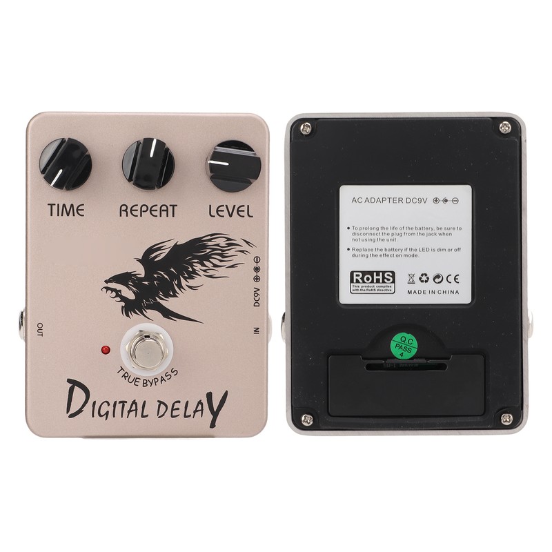 Digital Delay Effect Pedal Electric Guitar Pedals with True Bypass