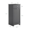 SoBuy Slim Short Laundry Cabinet with Hidden Hamper Bathroom Freestanding