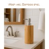 ABBI NIMO 2 Pack Natural Bamboo Liquid Soap Dispensers, 10