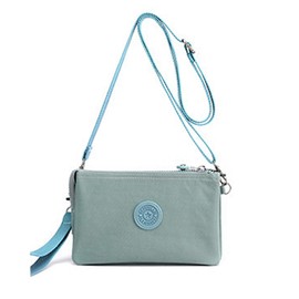 Blostirno Women's Lightweight Crossbody Shoulder Bag, Nylon, Waterproof Mini Bag, Shoulder Strap, Cute, navy