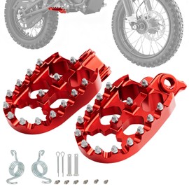 IUVWISN Electric Dirt Bike Foot Pegs CNC for Ebox Dragster Ebox 2.0 3.0 E Box 2 V2 3 72v Electric Mini Dirt Pit Bike Red
