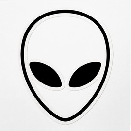 Decal Stickers of Alien Face Premium Indoor (No Waterproof) Vinyl Decal Stickers for Laptop Phone Accessory Helmet Car Window Mug Tuber Cup Door Wall Decoration ANDVER382041aBL