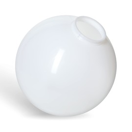 KastLite 10" White Acrylic Lamp Post Globe | Smooth Textured with 3.91" Fitter Neck | Manufactured in the USA