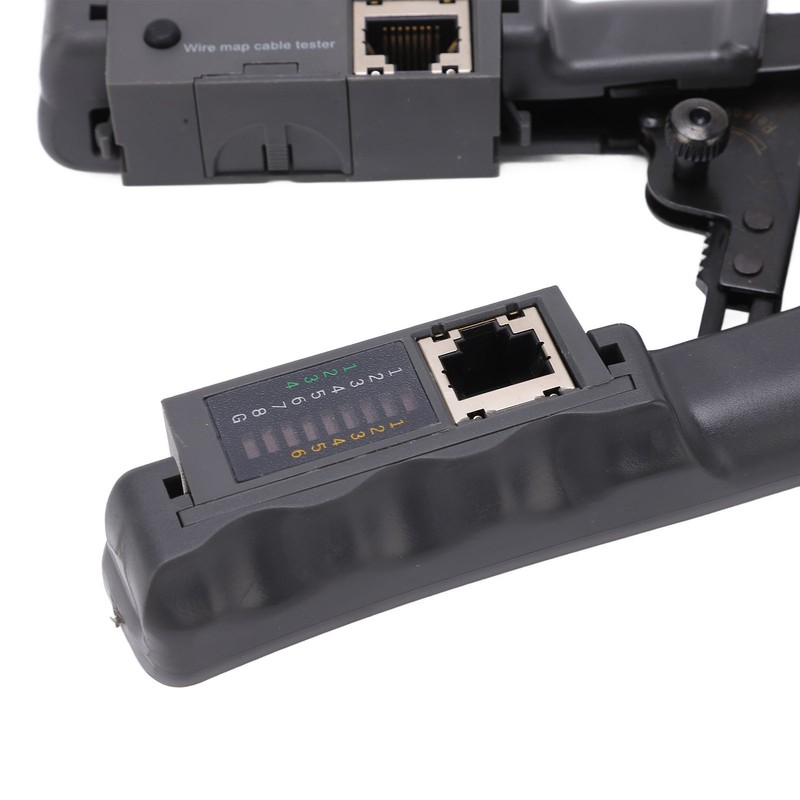 Ratcheting Modular Data Cable Crimper Wire Stripper Cutter 4P 6P