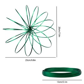 Jagowa Flow Ring Arm Toy, Novelty Spinner Ring 3D Magic Flow Ring Decompression Toys Stress Relief Toy for Autism, Interactive Dance Prop Birthday Gift (Green)