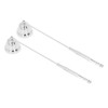 2PCS Candle Snuffer with Long Handle Bell Shape Metal Flame