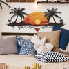 Sunset Coconut Beach Wall Stickers, sacinora Romantic Setting Sun Wall