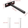 YEYIT 4 Pcs Floating Shelf Brackets, 4 Inch Solid Steel