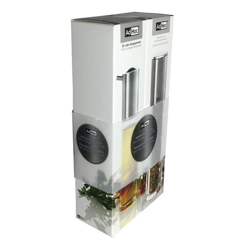 AdHoc Gift Set Oil Dispenser and Herb Cutter Aroma (Light