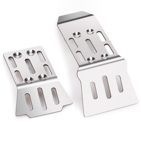 Runup RC Chassis Guard Stainless Steel Skid Plate Axle Guard
