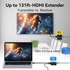 HDMI Extender Over Ethernet Cat5e/6 Up to 131Ft Adapter Converter