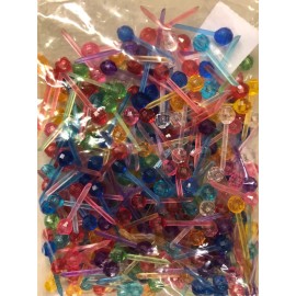 Ceramic Christmas Tree Lights 250 Large Multicolor Pin Lights Bulbs