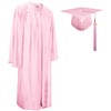 GraduationMall Shiny Graduation Cap and Gown with 2025 Tassel for