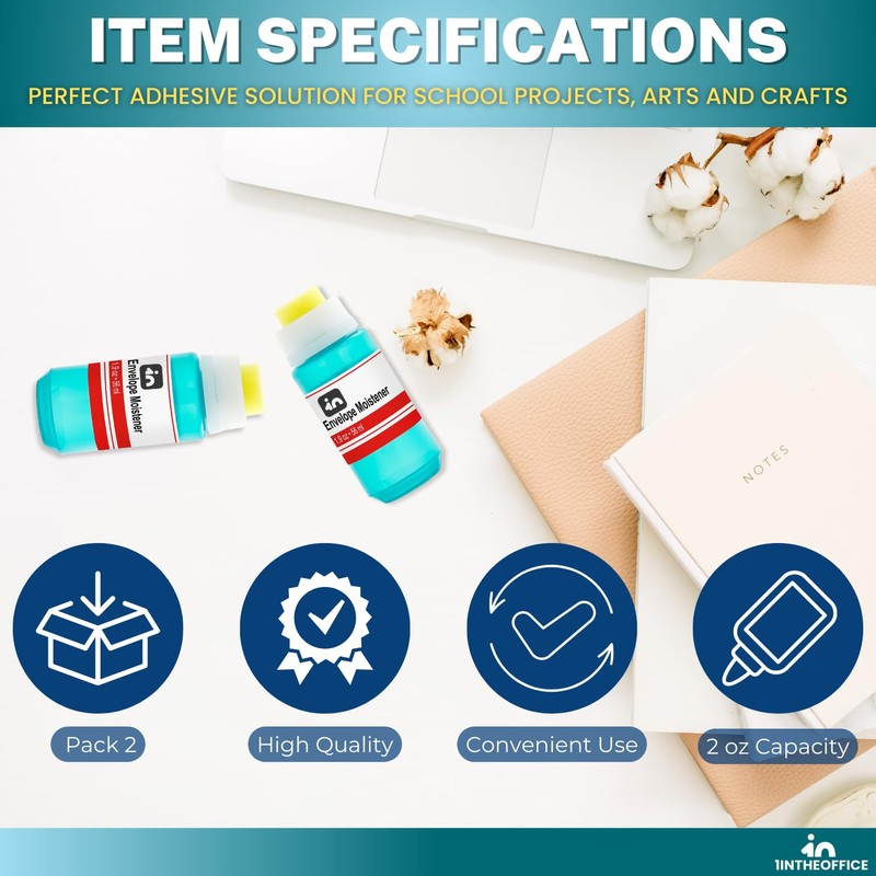 1InTheOffice Envelope Moistener "2 Pack"