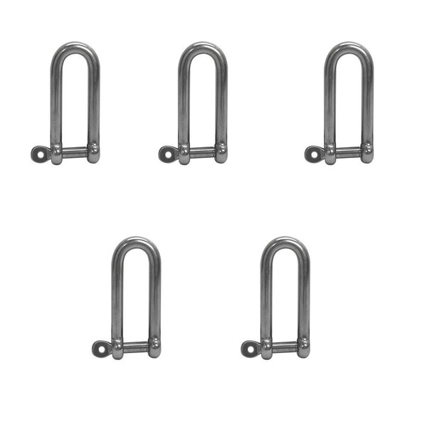 5 PC 1/4" Marine Boat Stainless Steel Eye Screw Pin