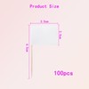 100PCS Blank Toothpick Flags Paper Food Labels - White Fruit