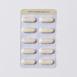 Esther Formula 여에스더 비타민K2 플러스 D3 (비타민K2&비타민D3) 400mg 30캡슐, 3개 Yesther Vitamin K2 Plus D3 (Vitamin K2 & Vitamin D3) 400mg 30 Capsules, 3 Pack
