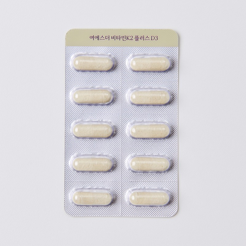 Esther Formula 여에스더 비타민K2 플러스 D3 (비타민K2&비타민D3) 400mg 30캡슐, 3개