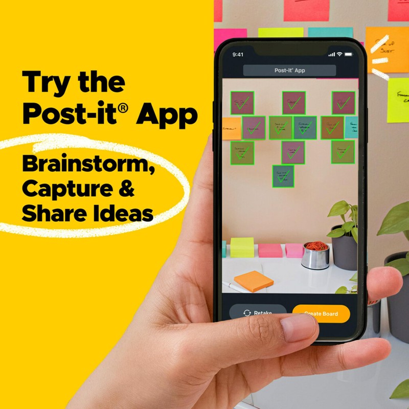 Post-It Super Sticky Notes 2"X2" 8/Pkg-Canary Yellow W/90 Sheets