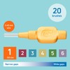 TePe Interdental Brush, Extra Soft, Orange, 0.45mm/ISO 1, 20pcs, Teeth