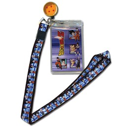 GE Animation GE-37548 Dragon Ball Z Gohan, Goku, Vegeta & Trunks Lanyard