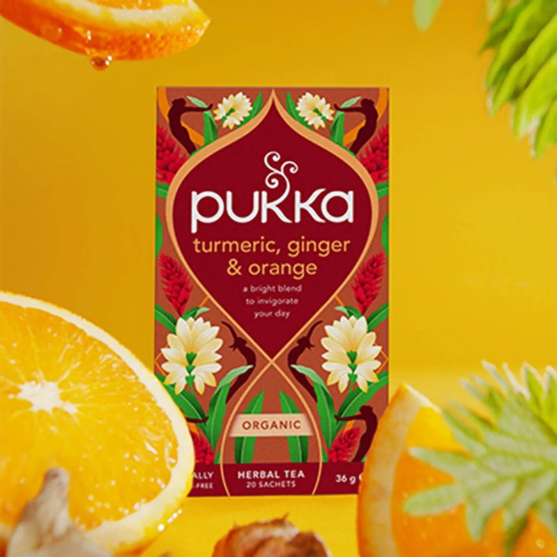 Pukka Tea - Turmeric, Ginger & Orange, 20 Sachets