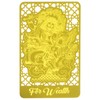 Fengshuibringluck Feng Shui Wealth Talisman Gold Amulet Card