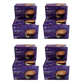 Barissimo French Vanilla Cappuccino Coffee Cocoa Pods 2 Pack K-Cup Compatible Pack of 4