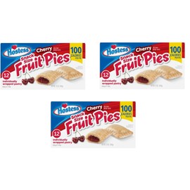 Generic Hostess - Cherry Fruit Pies - Snack Size - 12 count - 12 Oz Box (Pack of 3)