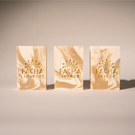 Pacha Coconut Lemon Bar Soap 3 Pack | Premium, Handcrafted, Hydrating | Natural Face Wash, Hand Cleanser, Body Wash | Soothing Essential Oils, 4 oz