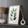 Lithobee - Botanical illustration of green leaves Home Wall Art