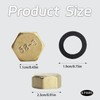 fKiZanthene 6 Pcs Blanking Cap, Radiator Blanking Plug, Gold Plumbing