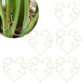 DELORIGIN 6pcs Plant Climbing Stem Supports Monstera Leaf Stabilizer Grapple Holder Flower Plant Stakes Trellis Stem Hook Plant Growth Rack Accessories for Gardeners Plants Thriving Growth