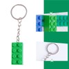 VODAFQS 6 pieces building blocks key ring, plastic pendant key