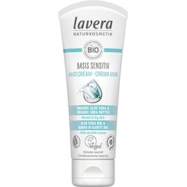 lavera basis sensitiv Crema Mani - cosmetici naturali - vegan - certificata - aloe vera biologica e burro di karitè biologico - 75ml