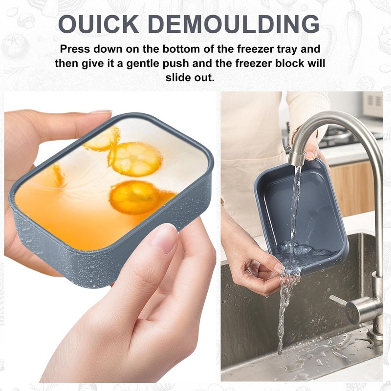 Katieyca 8 PCS 1 Cup Silicone Freezer Molds with Lid,