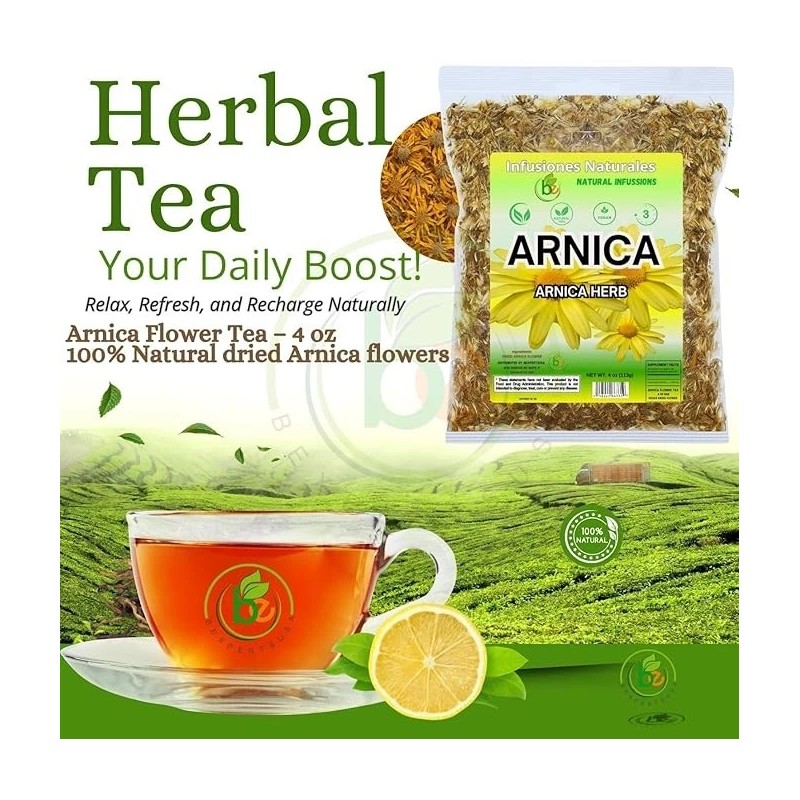 BEXPERTSUSA Store Arnica Flor Herbal Tea – 4 oz (113g)