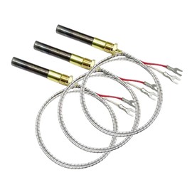 3Pcs 36 Inch Gas Fireplace Thermopile Thermogenerato,Aluminum Thermopile Generator 750 Millivolt Replacement Thermopile for Fire Gas Stoves Heat Fireplace Water Heater Gas Fryer Cluster