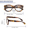 REAVEE 2 Pack Retro Oversized Reading Glasses for Women Men,
