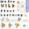 Ctosree 134 Pcs Safari We are Wild About Learning Bulletin