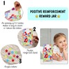 JarThenaAMCS 60pcs Acrylic Stars Magnetic Reward Jar Tokens Reward Jars