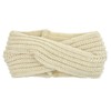 DRESHOW 4 Pack Crochet Knit Turban Headband Warm Bulky Crocheted