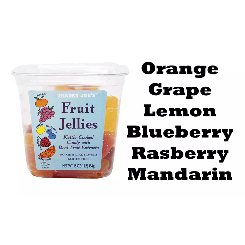 Trader Joe's 2 X Trader Joe's Fruit Jellies Candy 16oz
