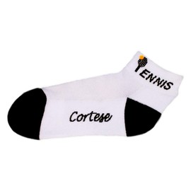 Cortese Designs Womens Athletic Comfort Socks Tennis Spelled Out