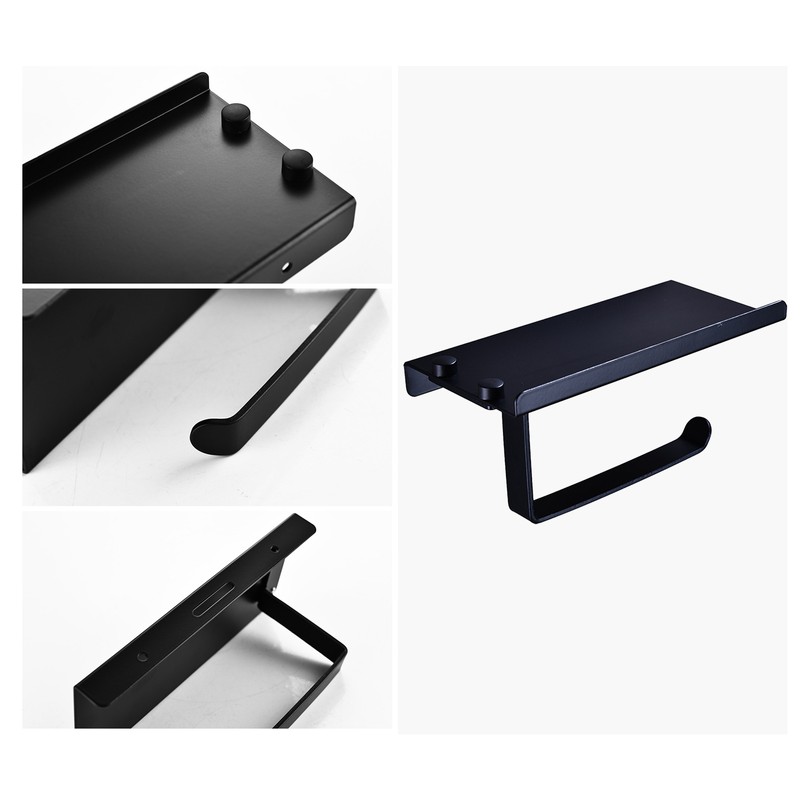 5PCS Bathroom Hardware Set Towel Bar Toilet Paper Holder 2